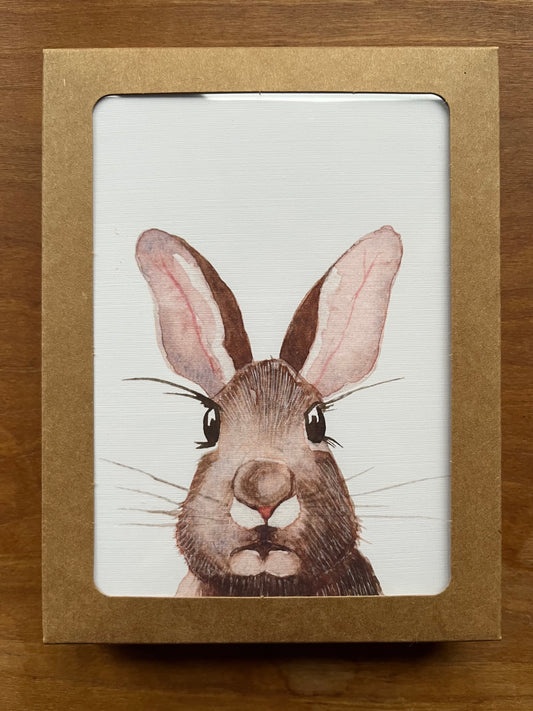 Rabbit Watercolor Greeting Cards 6 Pack
