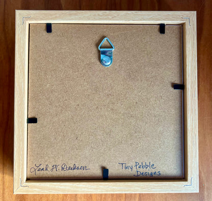 Back view of a shadowbox.