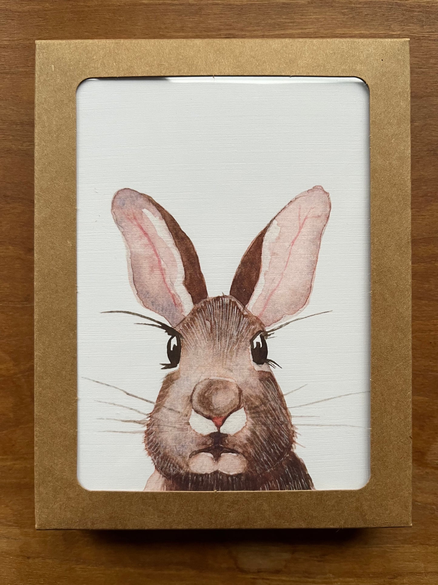 Rabbit Watercolor Greeting Cards 4 Pack